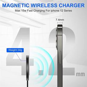 img 2 attached to 🔌 YKZ Ultra-Thin Magnetic Wireless Charger, 15W Charging Pad Compatible with iPhone 12/12 Pro / 12 Pro Max / 12 Mini (AC Adapter Not Included)