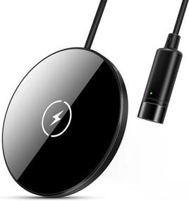 img 4 attached to 🔌 YKZ Ultra-Thin Magnetic Wireless Charger, 15W Charging Pad Compatible with iPhone 12/12 Pro / 12 Pro Max / 12 Mini (AC Adapter Not Included)