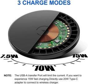 img 1 attached to 🔌 YKZ Ultra-Thin Magnetic Wireless Charger, 15W Charging Pad Compatible with iPhone 12/12 Pro / 12 Pro Max / 12 Mini (AC Adapter Not Included)