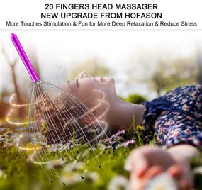 img 3 attached to 🤲 HOFASON 2 PCS Head Massager Scalp Scratcher: Enjoy Deep Relaxation and Hair Stimulation with Handheld Tingler Massage for Body Stress Relief (Random Colors)