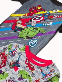 img 1 attached to 👕 Cotton Pajamas for Marvel Avengers Boys - Snug Fit