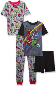 img 4 attached to 👕 Cotton Pajamas for Marvel Avengers Boys - Snug Fit