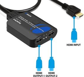 img 1 attached to OREI 4K HDMI Splitter 1x2 - 4:4:4 8-bit, HDMI 2.0, HDCP 2.2, 18 Gbps, UltraHD 4K @ 60Hz Duplicator/Distributor with Down Scaler (UHDS-102C)