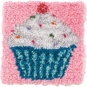 img 3 attached to 🧁 Wonderart Cupcake Latch Hook Kit - 12x12 Inches
