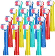 16 pack milos replacement toothbrush heads for kids - compatible with oral b and braun, ideal for seo logo