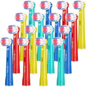 img 4 attached to 16 Pack Milos Replacement Toothbrush Heads for Kids - Compatible with Oral B and Braun, Ideal for SEO