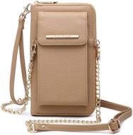 cellphone wallet wristlet crossbody shoulder women's handbags & wallets logo