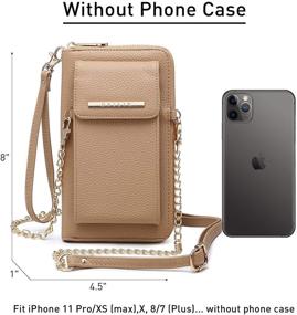 img 1 attached to Cellphone Wallet Wristlet Crossbody Shoulder Women's Handbags & Wallets