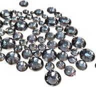 💎 premium quality 400 pc resin black diamond rhinestones - flatback mix size set with sample - greatdeal68 logo