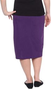 img 3 attached to Kosher Casual Womens Lightweight Stretch Women's Clothing in Skirts