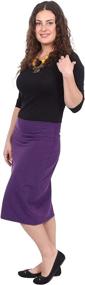 img 1 attached to Kosher Casual Womens Lightweight Stretch Women's Clothing in Skirts