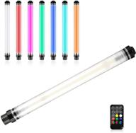 rgb tube video light for professional photography - luxceo 8w, 1000 lumens, handheld led wand with 12 lighting modes, cri≥95, ip68 waterproof - ideal for vlog, youtube, tiktok logo