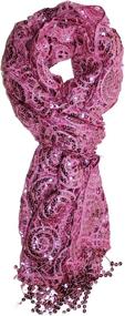 img 2 attached to 💎 Ted Jack Sequin Sparkle Women's Scarves & Wraps with Bedazzled Accessories