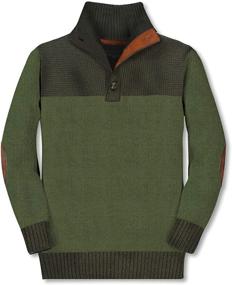 img 3 attached to 👕 Comfy Cotton Knitted Pullover Sweaters for Boys - Gioberti's Stylish Clothing