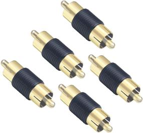 img 4 attached to 🔌 Enhance Connectivity with the VCE 5-Pack Gold Plated RCA Male to Male RCA Coupler Connector Adapter