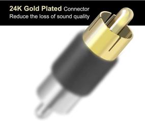 img 1 attached to 🔌 Enhance Connectivity with the VCE 5-Pack Gold Plated RCA Male to Male RCA Coupler Connector Adapter