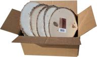 🪵 bulk basswood plaque value box - round/oval shape (medium size) pack of 10 logo