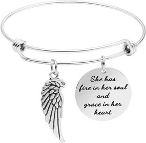 img 4 attached to Yiyangjewelry Inspirational Bracelet Gifts for Friends - Friendship Bracelets with Engraved Encouraging Messages