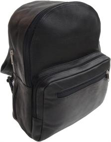 img 2 attached to 🎒 Piel Leather Traditional Black Backpack: Timeless Style and Durability!