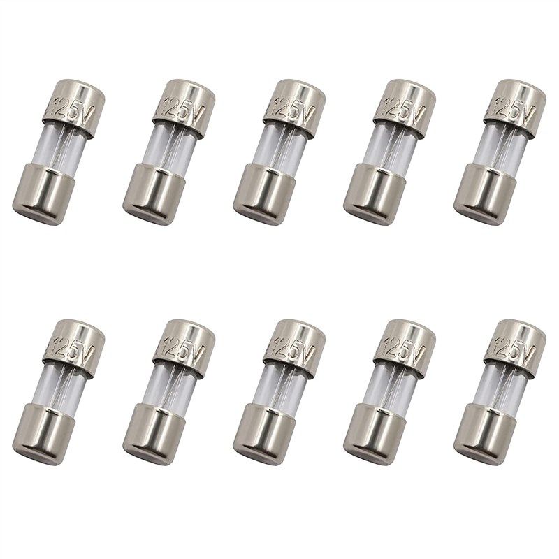 sixqjzml fast blow glass fuses 125volt 로고