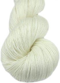 img 4 attached to 🧶 Lotus Yarns Lace Weight 1 Skein Cashmere Knitting Yarn | Soft & Comfortable Crochet Yarn for Baby Garments, Scarves, Hats | Craft Projects (Color: 19-White)