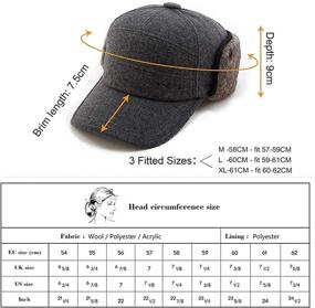 img 1 attached to Comhats Earflap Baseball Trapper Hunting Outdoor Recreation for Outdoor Clothing