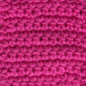 img 2 attached to Lily Sugar 'N Cream Super Size Solid Cotton 🧶 Yarn, 4oz, Medium Gauge 4, Hot Pink, Machine Wash and Dry