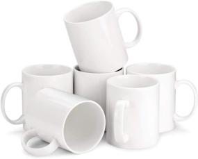 img 4 attached to ☕️ MIWARE Porcelain Coffee Mugs - Set of 2 Cups