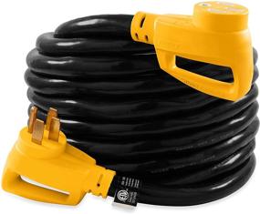 img 4 attached to 🔌 Camco 55195 30ft PowerGrip Heavy-Duty Outdoor 50-Amp RV Extension Cord - Extended Reach for Distant Power Outlets, Long-lasting & Reliable