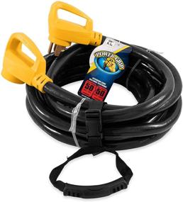 img 3 attached to 🔌 Camco 55195 30ft PowerGrip Heavy-Duty Outdoor 50-Amp RV Extension Cord - Extended Reach for Distant Power Outlets, Long-lasting & Reliable
