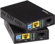 high-speed vdsl2 ethernet extender kit - 1km network range 📶 - long range copper rj11 phone line extender (110vdslext) by startech.com logo