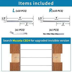 img 3 attached to 🔩 Muzata Swage Lag Screws 20 Pack: Left & Right for 1/8" Cable Railing, T316 Stainless Steel Stair Deck Railing Wood Post - Horizontal Vertical Balusters (10 Pairs) CK17, Series CA1 CD1 CS1