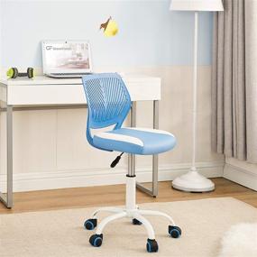 img 1 attached to 🪑 GreenForest Swivel Computer Leather Adjustable Furniture: Perfect for Adults and Kids
