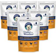 easy to digest bland dog food diet for sick dogs with electrolytes - gluten free, all natural, freeze dried 100% human grade meats - multipack | under the weather logo