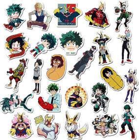 img 3 attached to My Hero Academia Anime Stickers Pack of 50 for Laptop Hydro Flasks, Computers, Cars & Water Bottles - Waterproof, Durable 100% Vinyl Stickers (My Hero Academia)