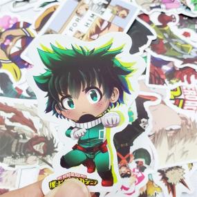 img 1 attached to My Hero Academia Anime Stickers Pack of 50 for Laptop Hydro Flasks, Computers, Cars & Water Bottles - Waterproof, Durable 100% Vinyl Stickers (My Hero Academia)