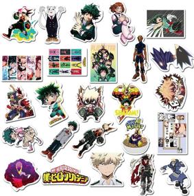 img 2 attached to My Hero Academia Anime Stickers Pack of 50 for Laptop Hydro Flasks, Computers, Cars & Water Bottles - Waterproof, Durable 100% Vinyl Stickers (My Hero Academia)