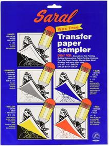 img 2 attached to 📝 Saral Wax Free Transfer Paper Sampler Pack - Includes White Graphite, Yellow, Blue, and Red Sheets