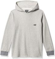 👕 stylish and comfortable: billabong keystone pullover hoodie denim for boys logo