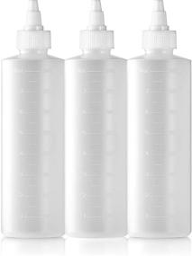 img 2 attached to 🧴 Bar5F Twist Top Applicator Bottle - 8 oz, Pack of 3: Leak-proof & Convenient