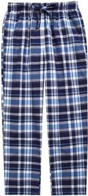 img 4 attached to 🩳 Comfortable 100% Cotton Plaid Check Boys Long Shorts with Drawstring and Pocket