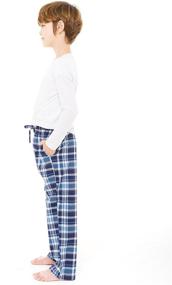 img 2 attached to 🩳 Comfortable 100% Cotton Plaid Check Boys Long Shorts with Drawstring and Pocket