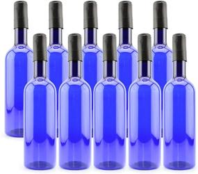 img 4 attached to Cornucopia Plastic Bottles 10 Pack Bordeaux Style Kitchen & Dining