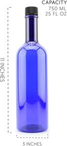 img 2 attached to Cornucopia Plastic Bottles 10 Pack Bordeaux Style Kitchen & Dining