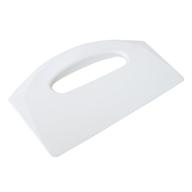 🍲 ultrasource 500290 plastic bowl/dough scraper - 8.5" x 5.5" - white | versatile kitchen tool for efficient mixing and baking logo