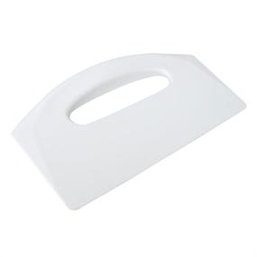 img 1 attached to 🍲 UltraSource 500290 Plastic Bowl/Dough Scraper - 8.5" x 5.5" - White | Versatile Kitchen Tool for Efficient Mixing and Baking