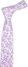 img 2 attached to 👔 Elevate Your Wedding Style with French Lavender Patterned Boys' Neckties - Perfect Accessories for Neckties!