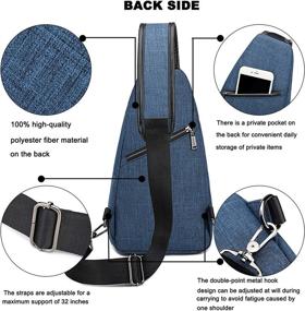 img 2 attached to 🎒 Versatile Crossbody Shoulder Waterproof Backpack: Stylish Adjustable Casual Daypacks