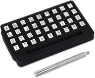 🔤 yangoutool 37 pcs alphabet and number stamp punch tools set - ideal for leather craft tool making logo