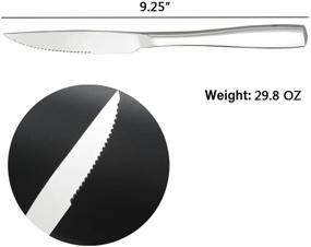 img 3 attached to 🔪 Набор из 8 ножей для стейка Hommp из нержавеющей стали для профессиональных поваров в коммерческих кухнях